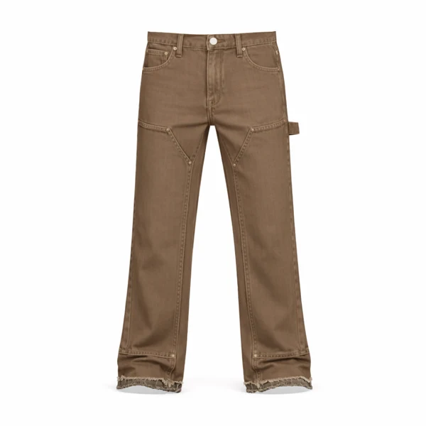 flared carpenta' jeans - washed brown flared carpenta' jeans - washed brown