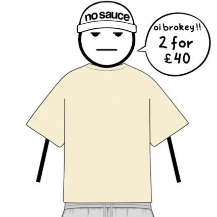 oversized tee - creme