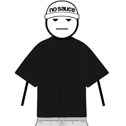 oversized tee black