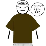 oversized tee brown