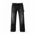 straight leg carpenta’ jeans black