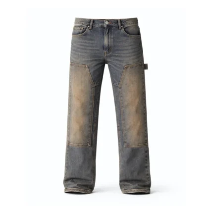 straight leg carpenta’ jeans blue (mocha wash)